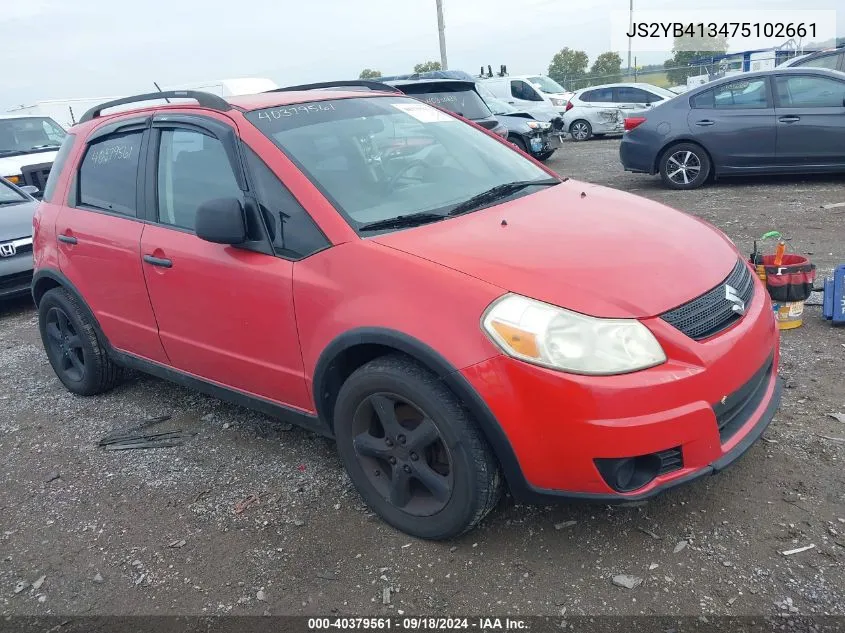 2007 Suzuki Sx4 Convenience/Rally VIN: JS2YB413475102661 Lot: 40379561