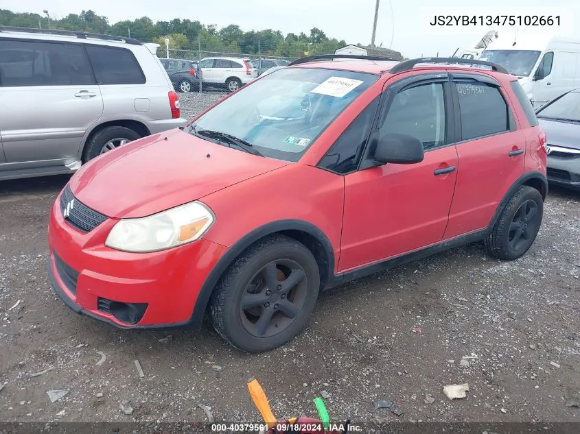 2007 Suzuki Sx4 Convenience/Rally VIN: JS2YB413475102661 Lot: 40379561