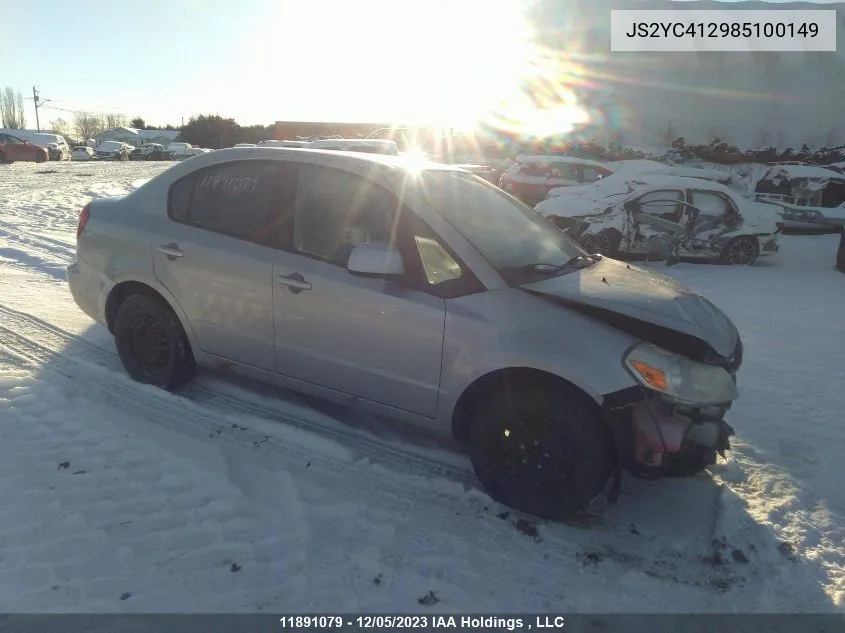 2008 Suzuki Sx4 VIN: JS2YC412985100149 Lot: 11891079