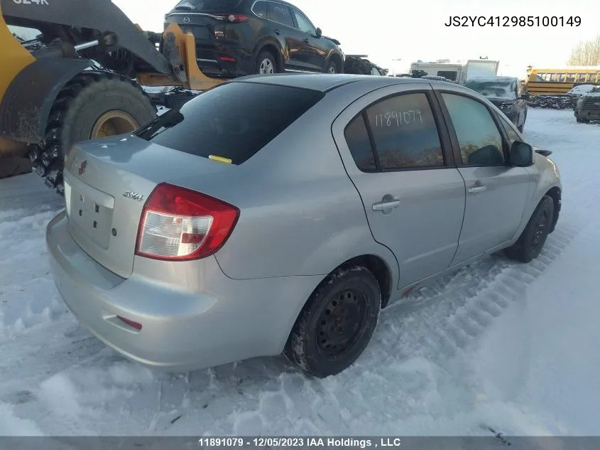 JS2YC412985100149 2008 Suzuki Sx4