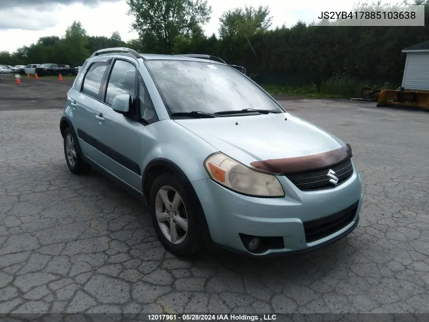 2008 Suzuki Sx4 Touring VIN: JS2YB417885103638 Lot: 12017961