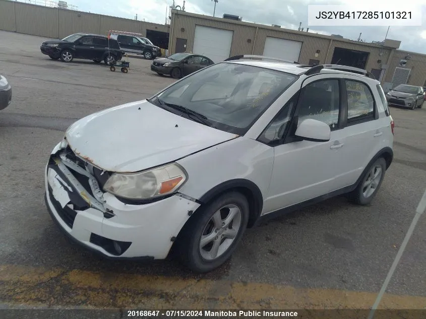 2008 Suzuki Sx4 Jlx VIN: JS2YB417285101321 Lot: 20168647