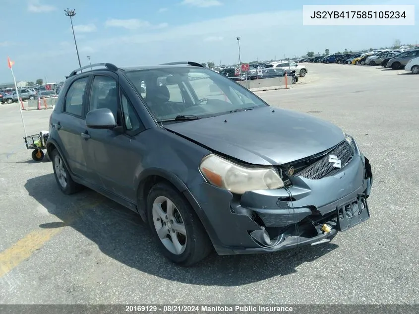 2008 Suzuki Sx4 Jlx VIN: JS2YB417585105234 Lot: 20169129