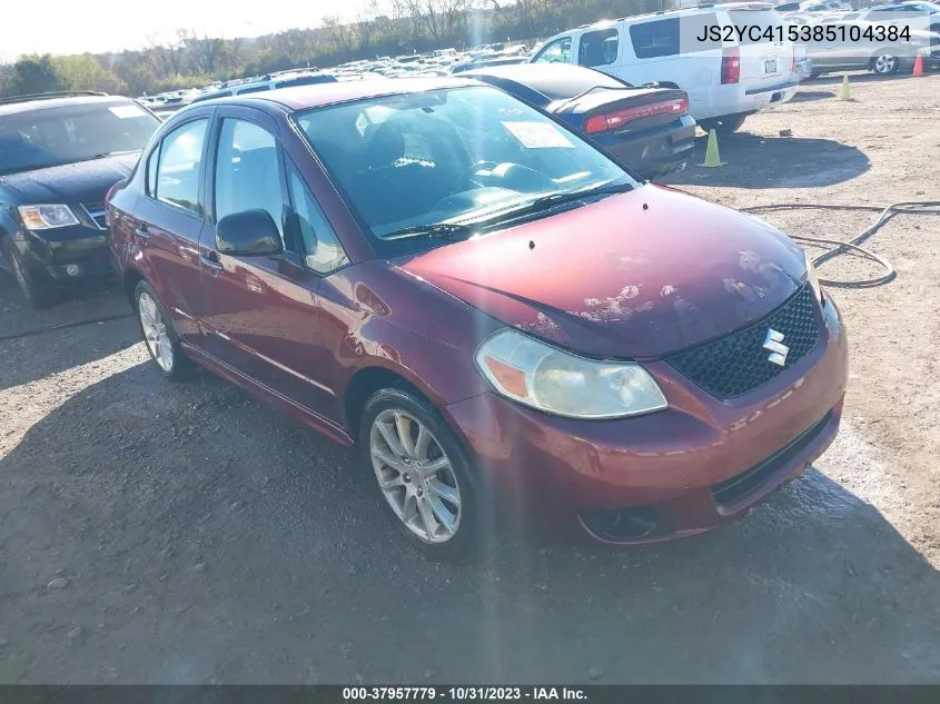 2008 Suzuki Sx4 Pkg VIN: JS2YC415385104384 Lot: 37957779