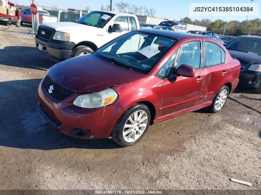 2008 Suzuki Sx4 Pkg VIN: JS2YC415385104384 Lot: 37957779