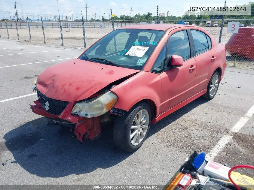 2008 Suzuki Sx4 Sport VIN: JS2YC414585102644 Lot: 39594892