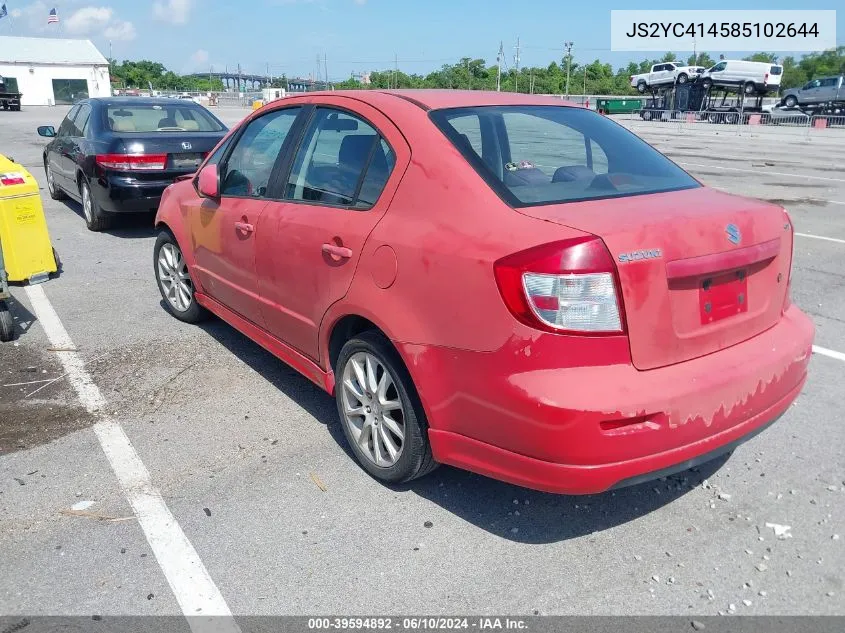 2008 Suzuki Sx4 Sport VIN: JS2YC414585102644 Lot: 39594892