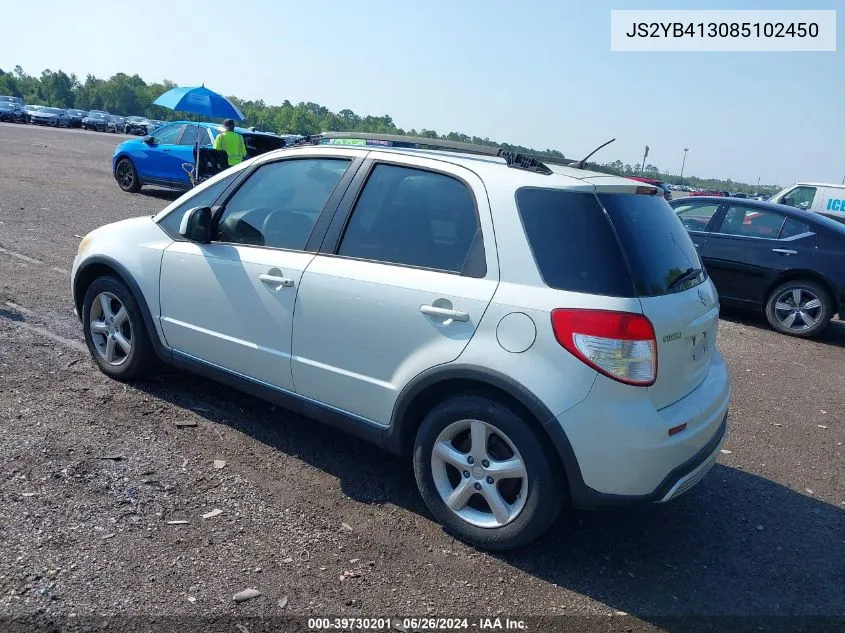 2008 Suzuki Sx4 Convenience/Touring VIN: JS2YB413085102450 Lot: 39730201