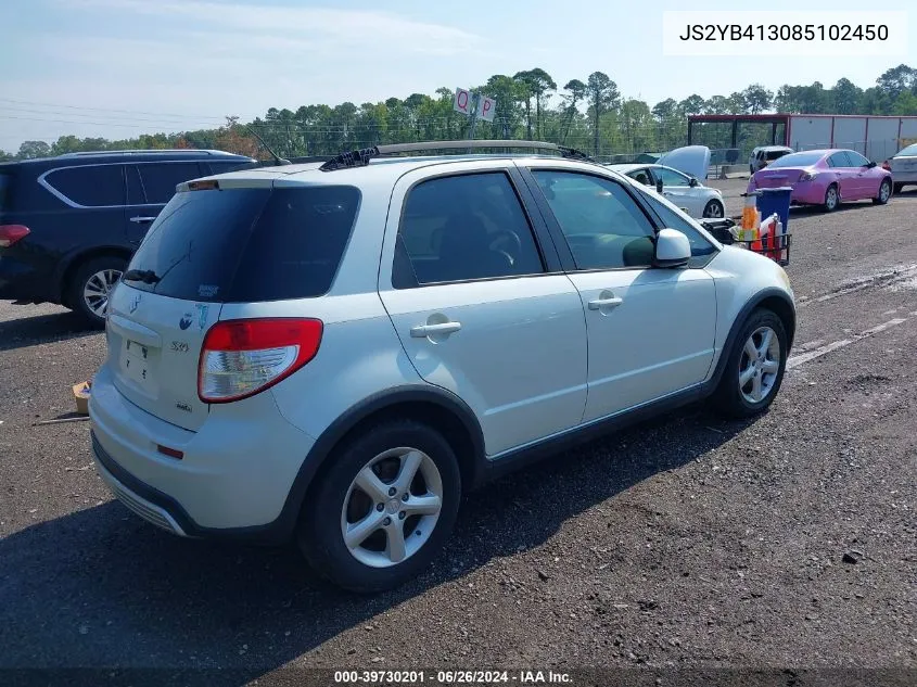 2008 Suzuki Sx4 Convenience/Touring VIN: JS2YB413085102450 Lot: 39730201