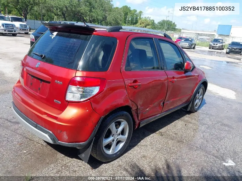 2008 Suzuki Sx4 Convenience/Touring VIN: JS2YB417885100352 Lot: 39792821