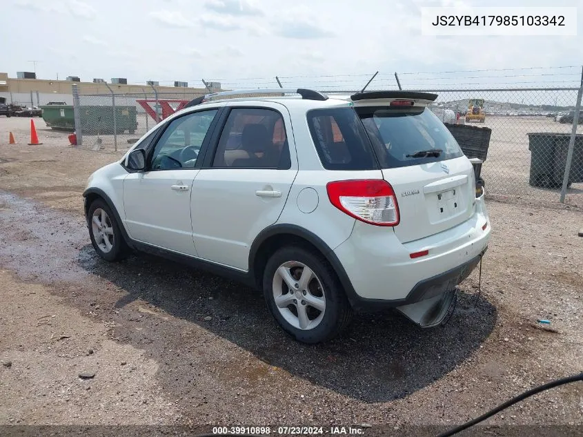 2008 Suzuki Sx4 Convenience/Touring VIN: JS2YB417985103342 Lot: 39910898