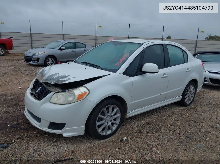 2008 Suzuki Sx4 Sport VIN: JS2YC414485104790 Lot: 40228300