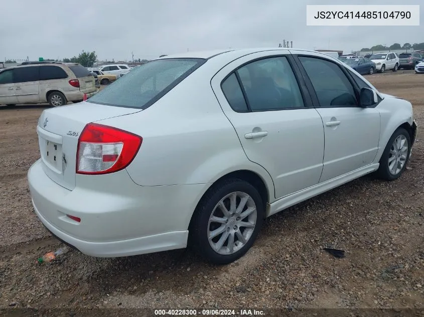 JS2YC414485104790 2008 Suzuki Sx4 Sport