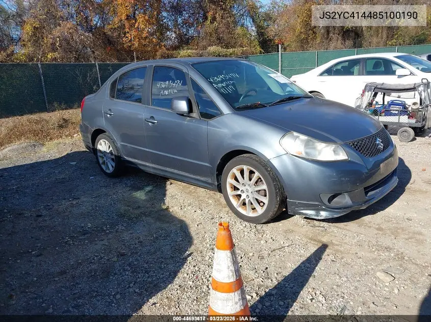 JS2YC414485100190 2008 Suzuki Sx4 Sport