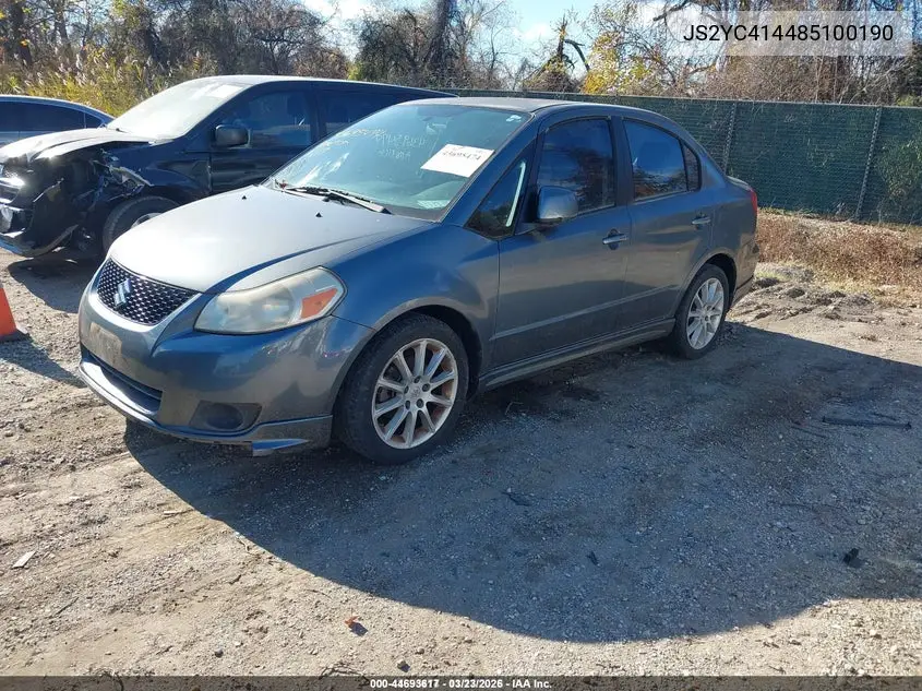 JS2YC414485100190 2008 Suzuki Sx4 Sport