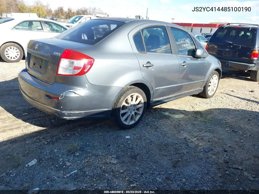 JS2YC414485100190 2008 Suzuki Sx4 Sport
