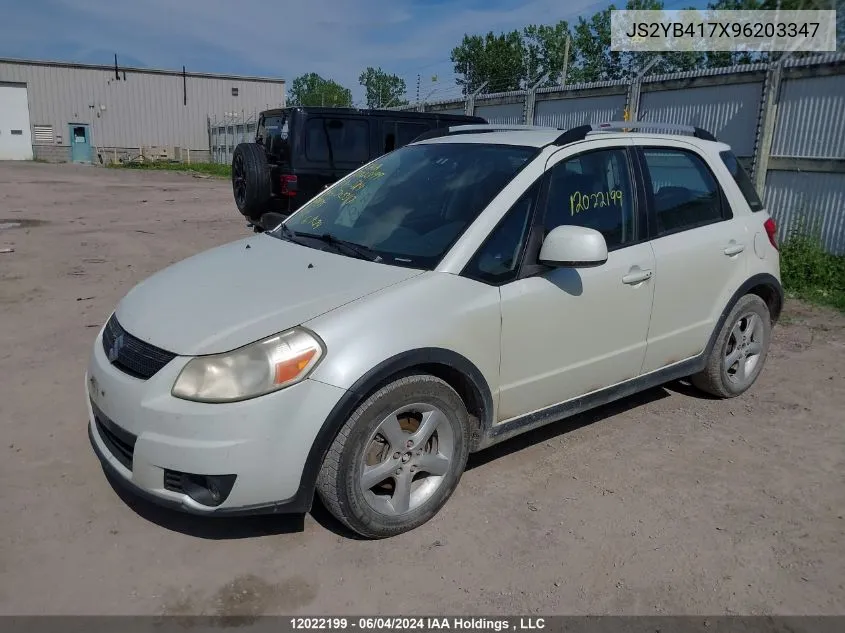 2009 Suzuki Sx4 Hatchback VIN: JS2YB417X96203347 Lot: 12022199