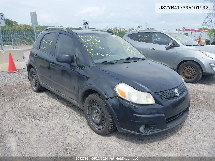 2009 Suzuki Sx4 Touring VIN: JS2YB417395101992 Lot: 12032798