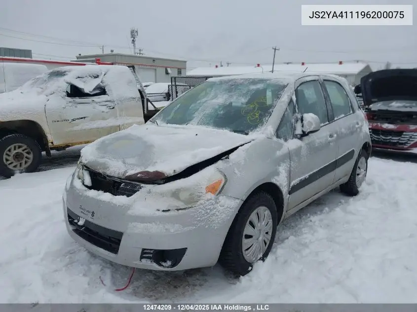 JS2YA411196200075 2009 Suzuki Sx4