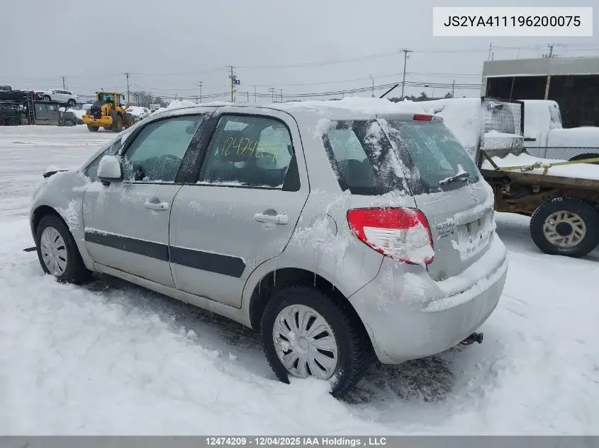 JS2YA411196200075 2009 Suzuki Sx4