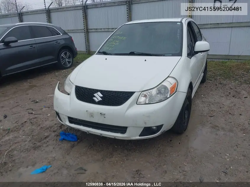 2009 Suzuki Sx4 VIN: JS2YC415596200481 Lot: 12590838