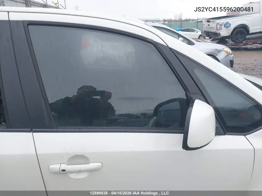 2009 Suzuki Sx4 VIN: JS2YC415596200481 Lot: 12590838