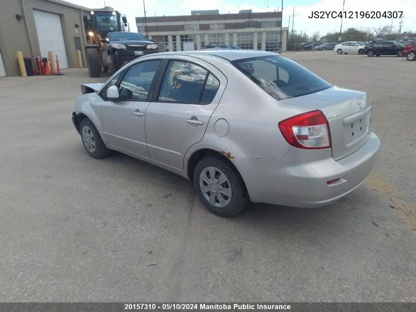 JS2YC412196204307 2009 Suzuki Sx4