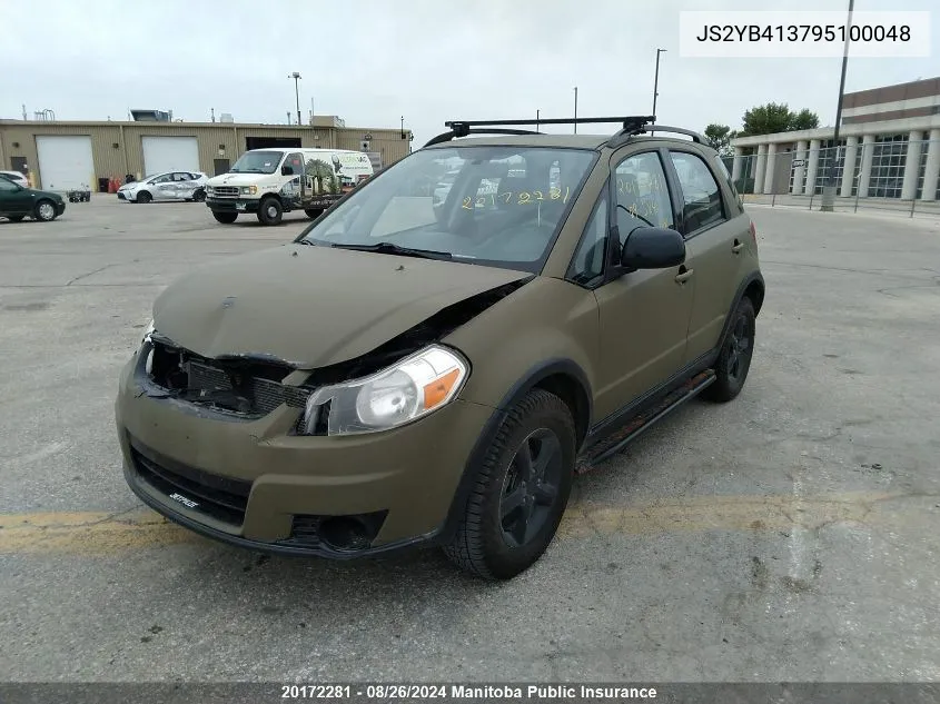 2009 Suzuki Sx4 Jx VIN: JS2YB413795100048 Lot: 20172281