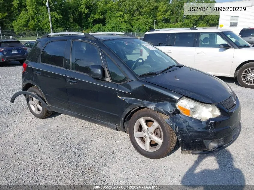 2009 Suzuki Sx4 Touring VIN: JS2YB417096200229 Lot: 39552629