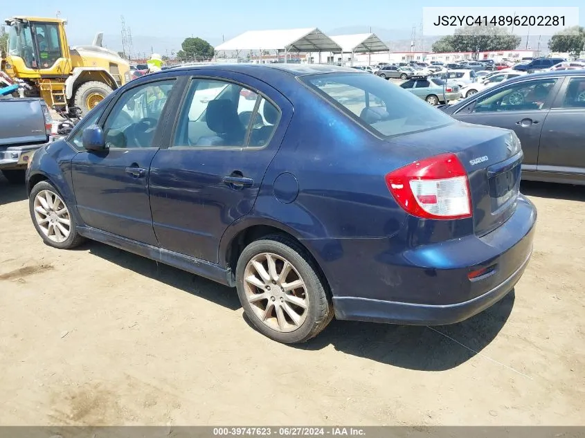 2009 Suzuki Sx4 Sport/Sport Technology VIN: JS2YC414896202281 Lot: 39747623