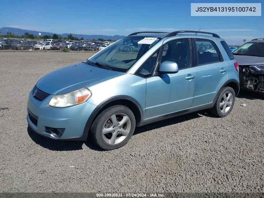 2009 Suzuki Sx4 Technology VIN: JS2YB413195100742 Lot: 39930833