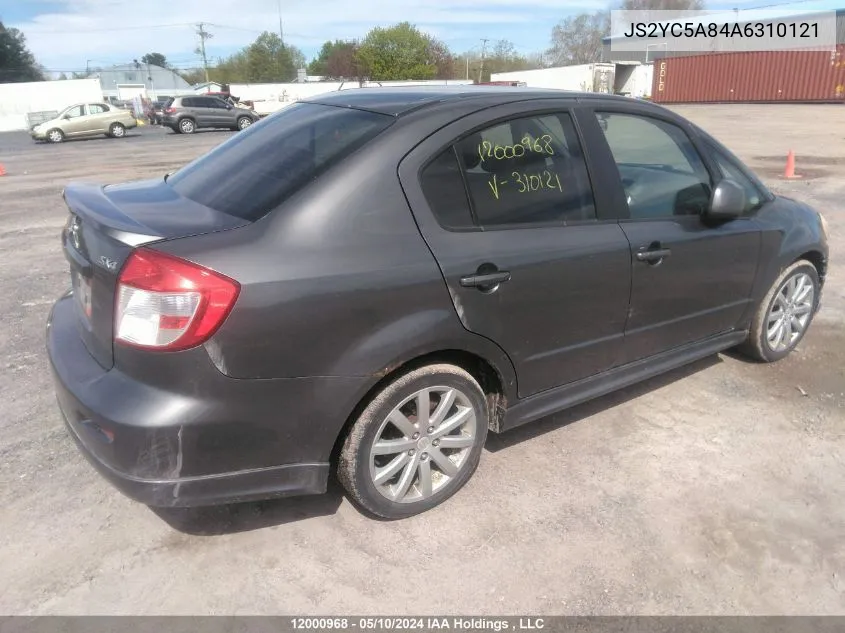 2010 Suzuki Sx4 Sport VIN: JS2YC5A84A6310121 Lot: 12000968