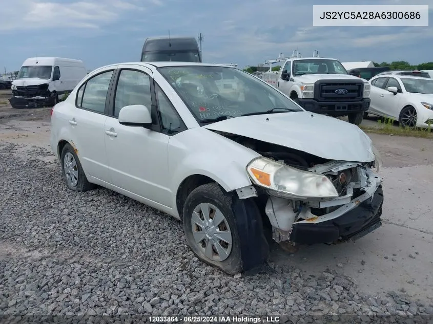 2010 Suzuki Sx4 Sedan VIN: JS2YC5A28A6300686 Lot: 12033864