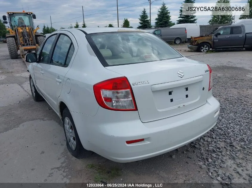 2010 Suzuki Sx4 Sedan VIN: JS2YC5A28A6300686 Lot: 12033864