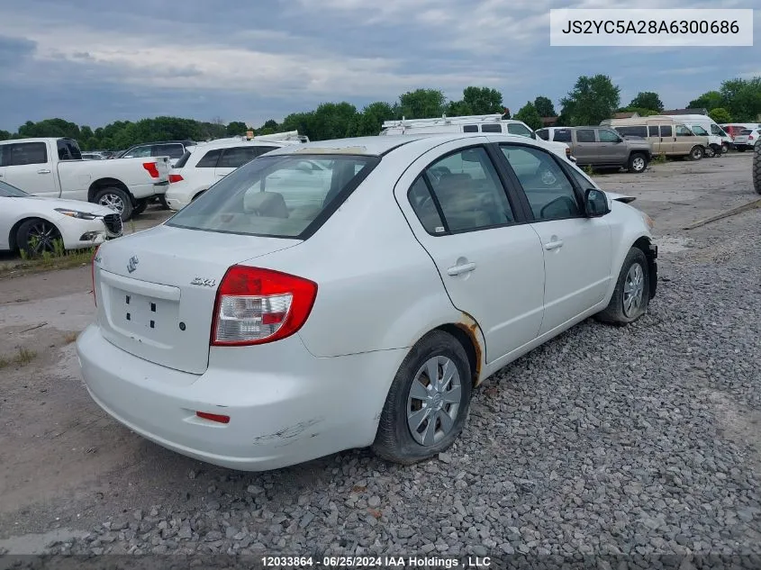 2010 Suzuki Sx4 Sedan VIN: JS2YC5A28A6300686 Lot: 12033864