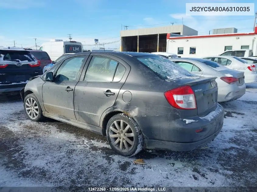 JS2YC5A80A6310035 2010 Suzuki Sx4 Sport