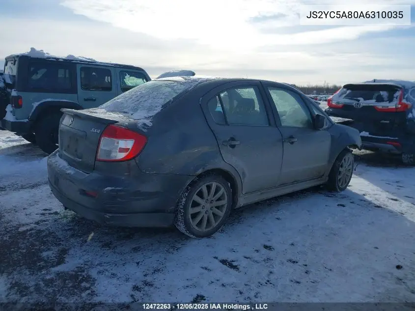 JS2YC5A80A6310035 2010 Suzuki Sx4 Sport