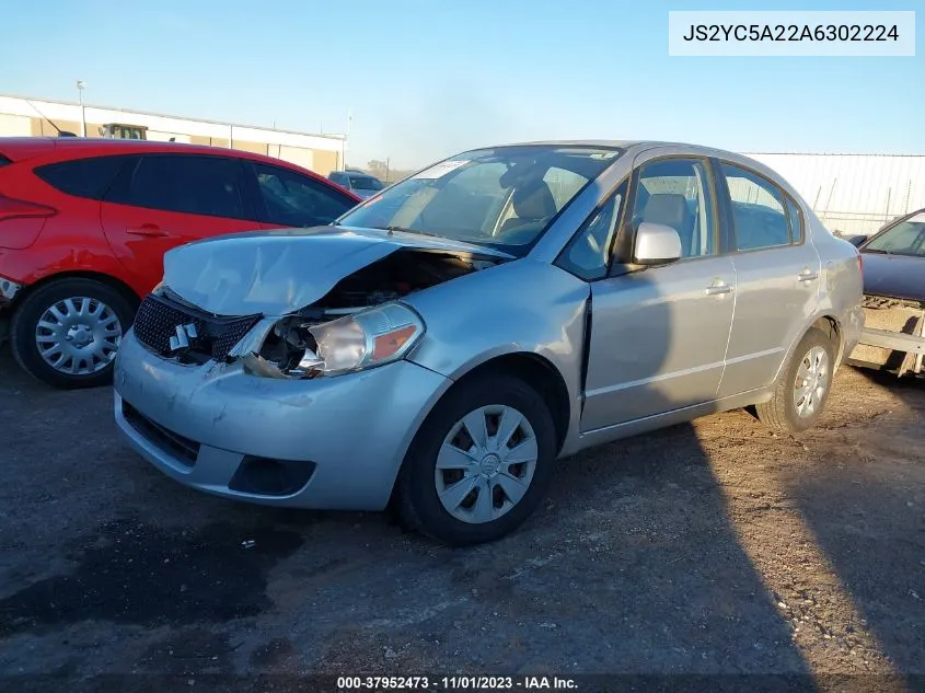 2010 Suzuki Sx4 Le/Le Popular VIN: JS2YC5A22A6302224 Lot: 37952473