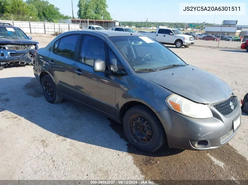 2010 Suzuki Sx4 Le/Le Popular VIN: JS2YC5A20A6301511 Lot: 39582037