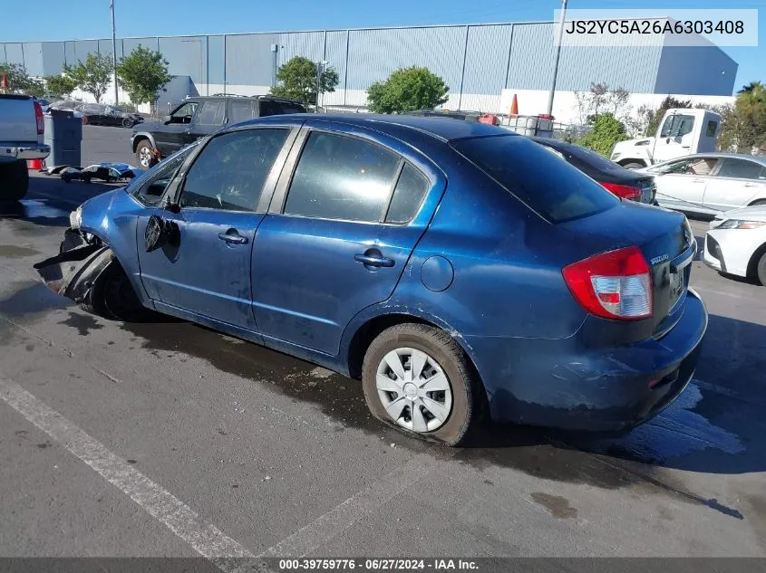 2010 Suzuki Sx4 Le/Le Popular VIN: JS2YC5A26A6303408 Lot: 39759776