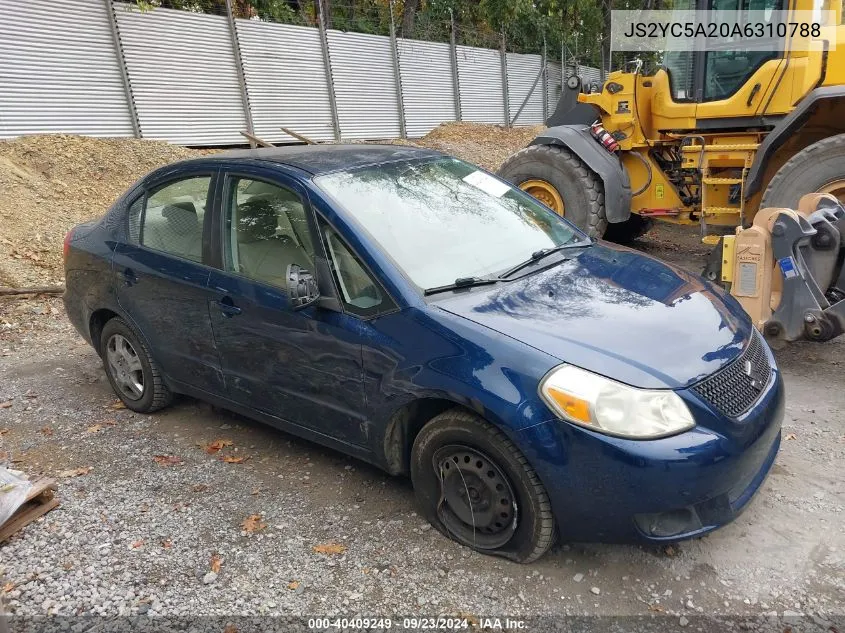 2010 Suzuki Sx4 Le VIN: JS2YC5A20A6310788 Lot: 40409249