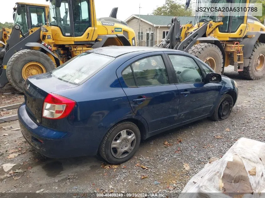 2010 Suzuki Sx4 Le VIN: JS2YC5A20A6310788 Lot: 40409249