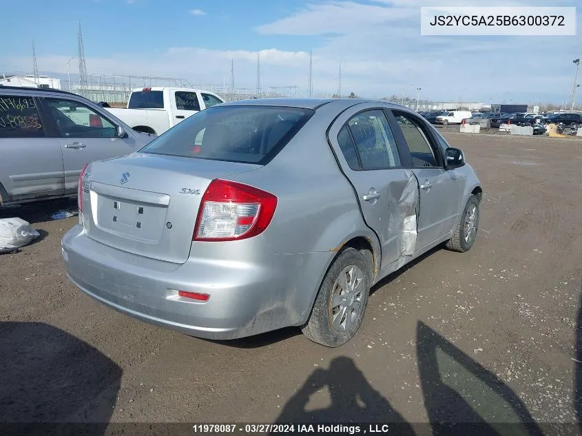 2011 Suzuki Sx4 Le/Le Anniversary Edition VIN: JS2YC5A25B6300372 Lot: 11978087