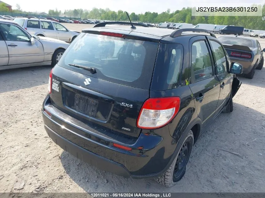 JS2YB5A23B6301250 2011 Suzuki Sx4 Jx