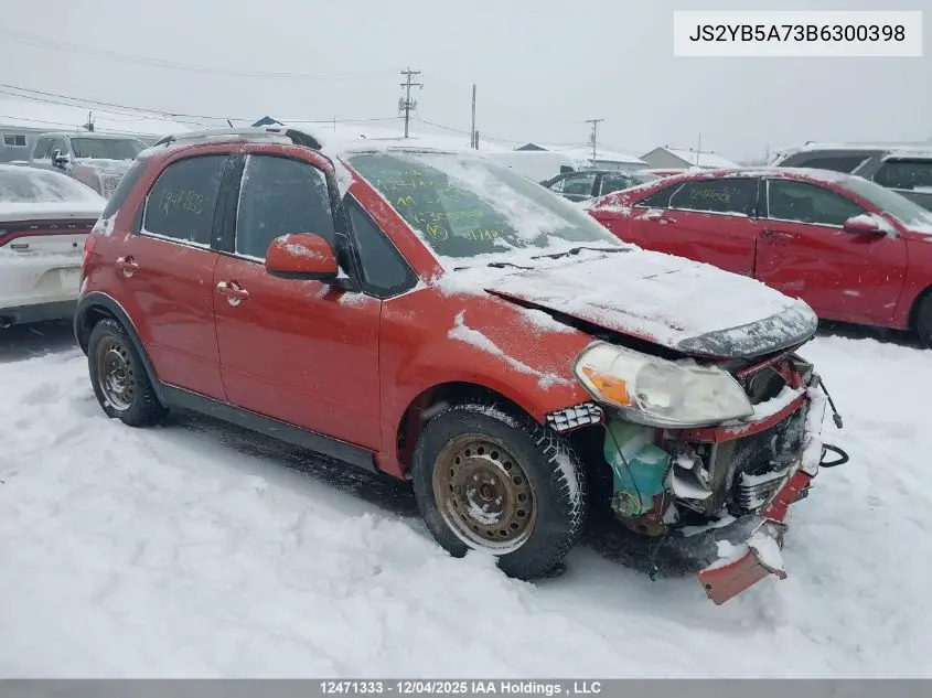 JS2YB5A73B6300398 2011 Suzuki Sx4 Jlx