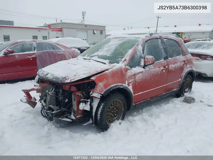 JS2YB5A73B6300398 2011 Suzuki Sx4 Jlx