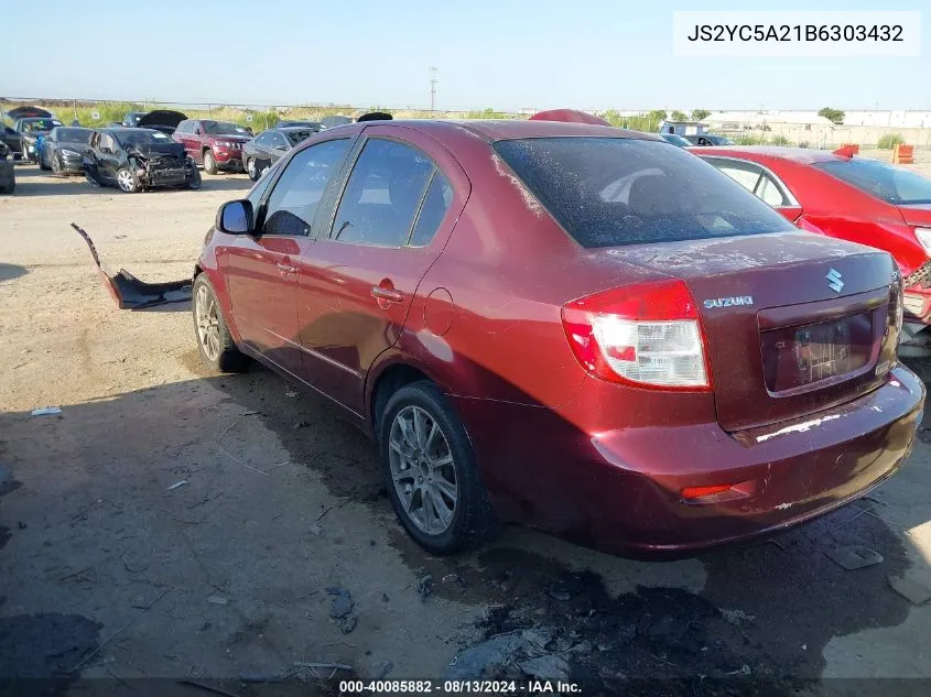 2011 Suzuki Sx4 Le/Le Anniversary Edition VIN: JS2YC5A21B6303432 Lot: 40085882