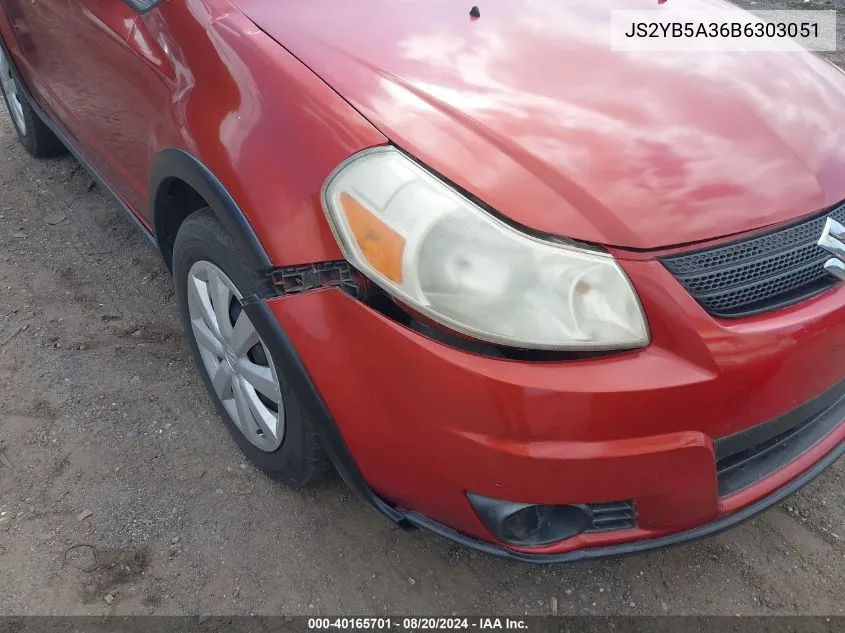 2011 Suzuki Sx4 Crossover Technology/Premium/Tech Valu Pkg (Nav) VIN: JS2YB5A36B6303051 Lot: 40165701