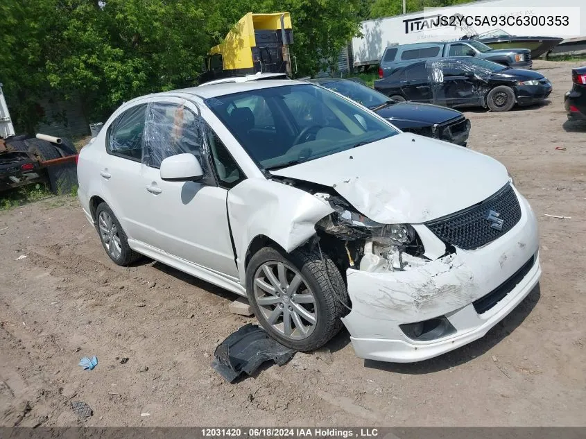 2012 Suzuki Sx4 Sport VIN: JS2YC5A93C6300353 Lot: 12031420