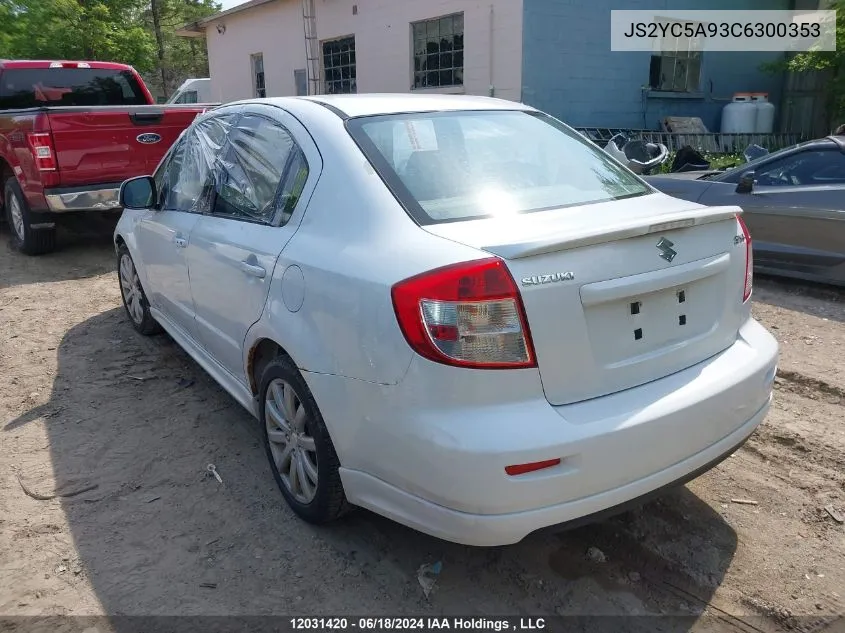 2012 Suzuki Sx4 Sport VIN: JS2YC5A93C6300353 Lot: 12031420